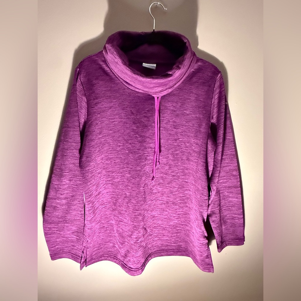 GUC Columbia Pullover Purple Cowl Neck Sweater Women's Medium